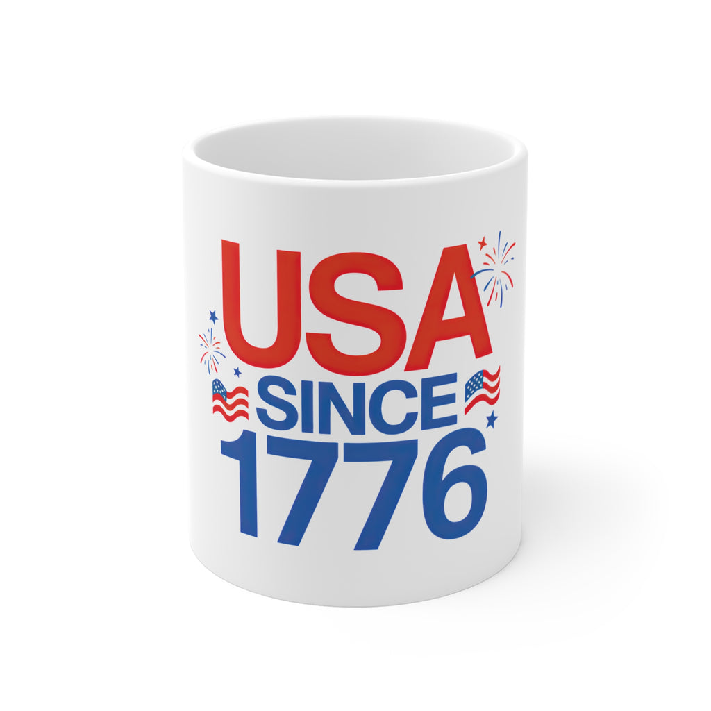 USA Since 1776 Coffee Mug by Printify