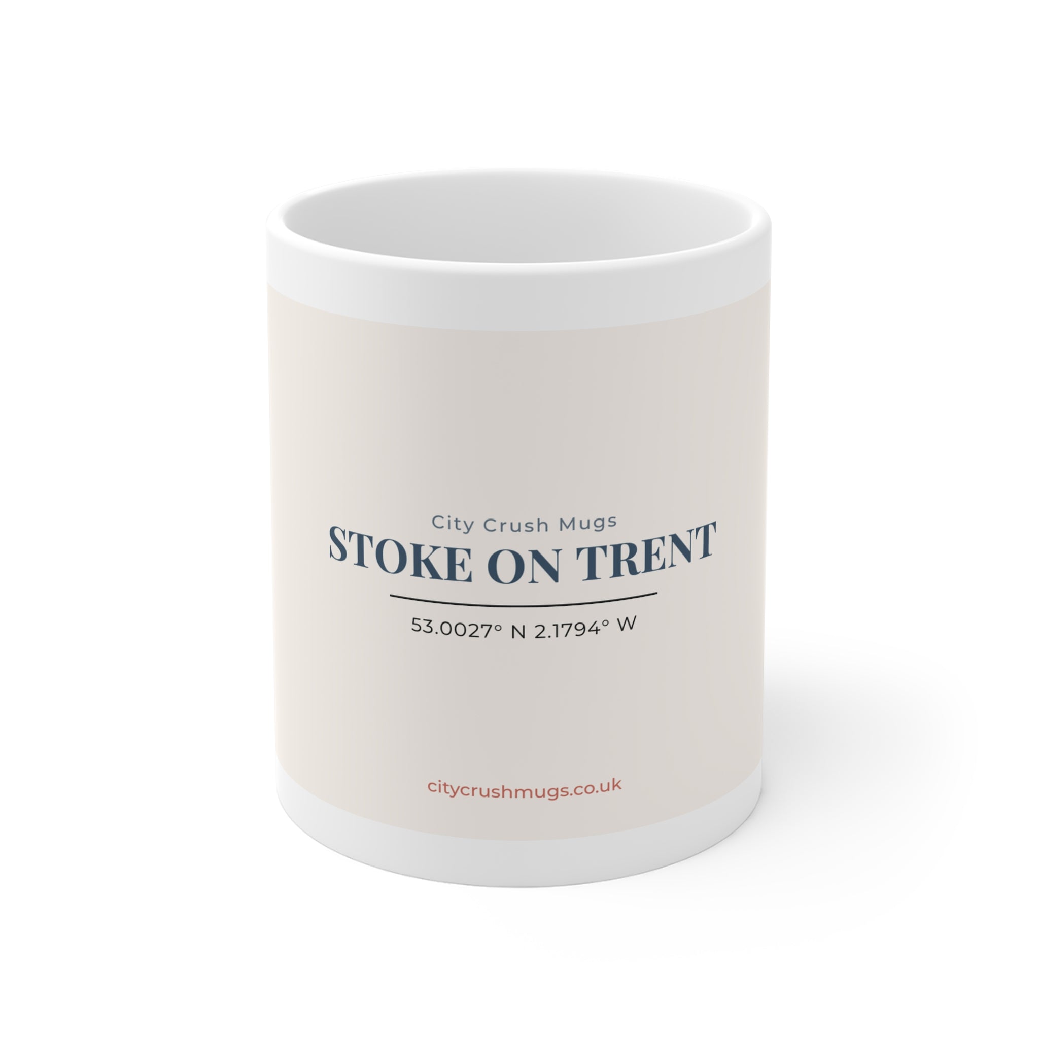 Stoke on Trent City Coordinates Mug