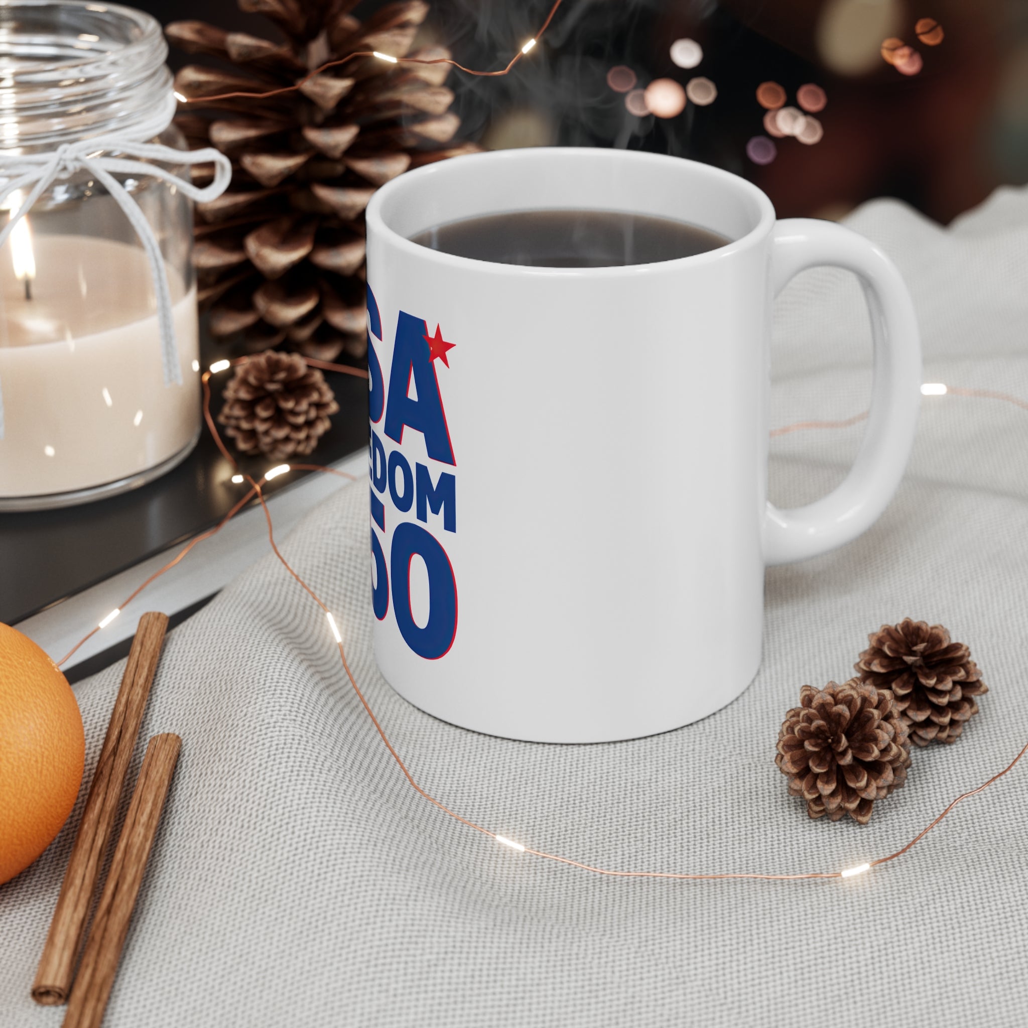 USA Freedom 250 Coffee Mug by Printify