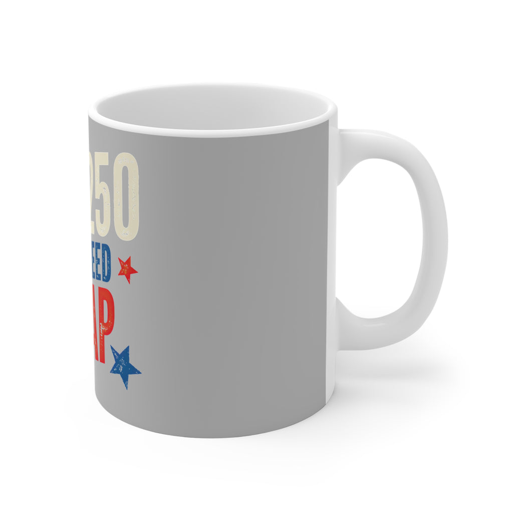 USA 250 and I Need a Nap Mug by Printify