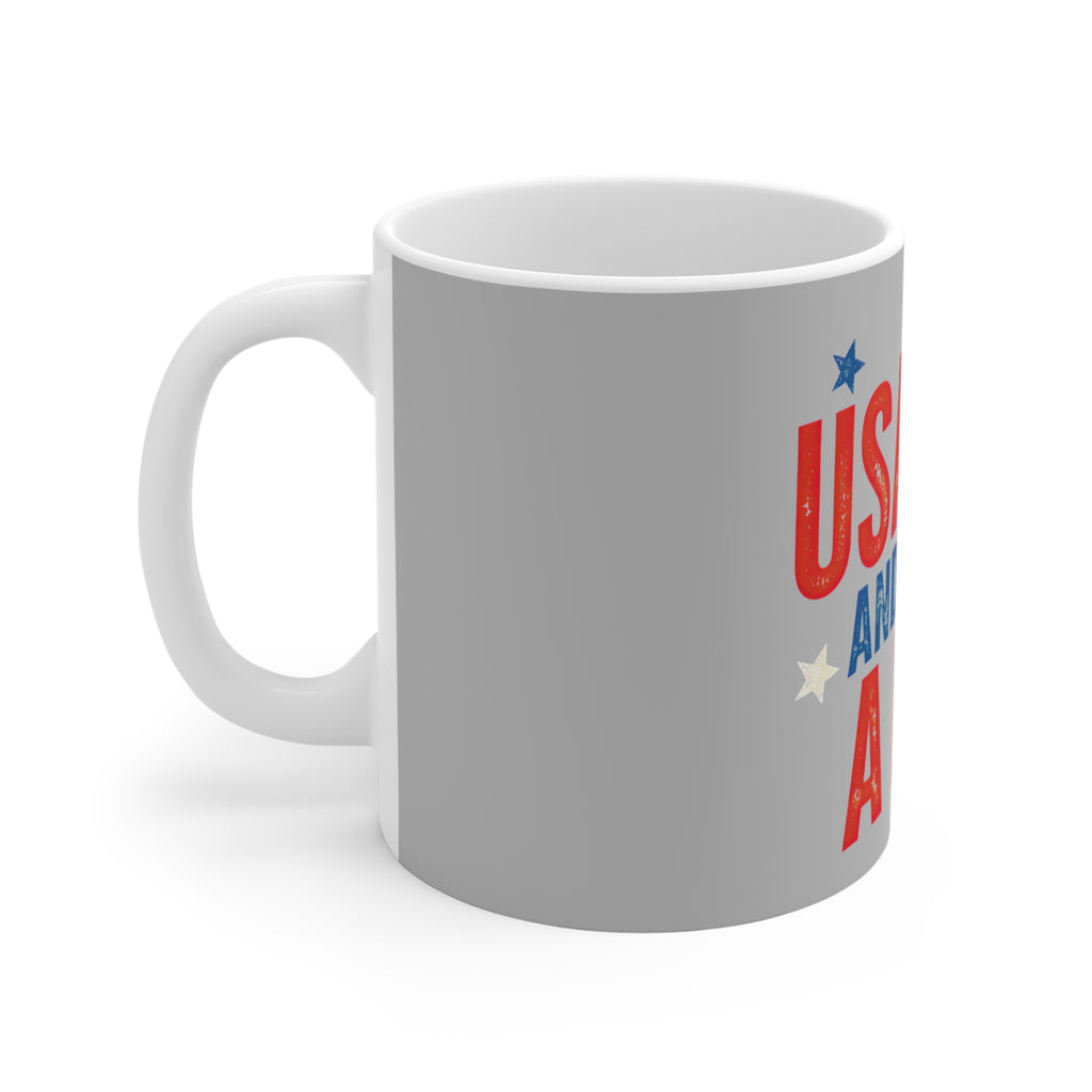 USA 250 and I Need a Nap Mug by Printify
