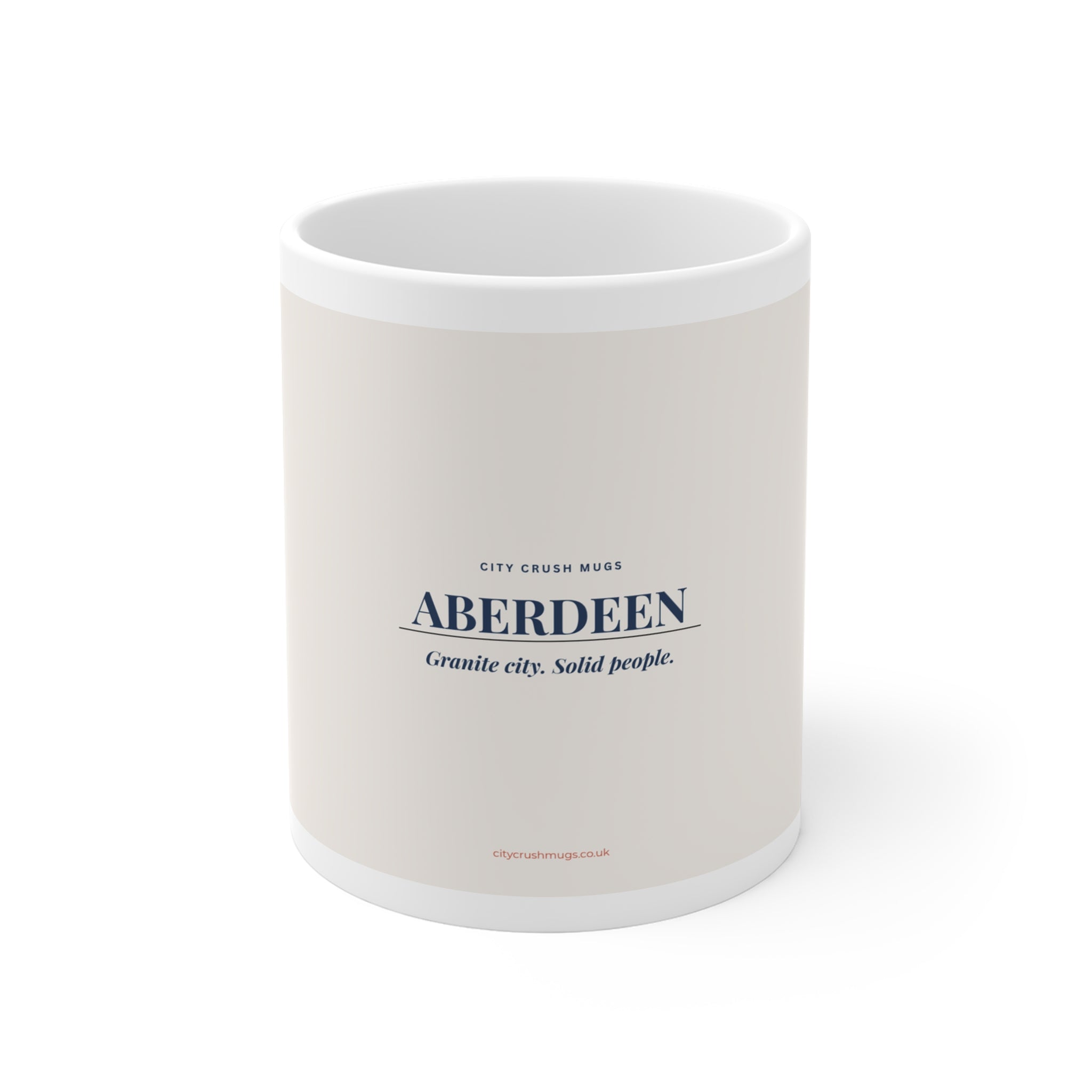 Aberdeen Slogan Mug — "Granite city, Solid people."