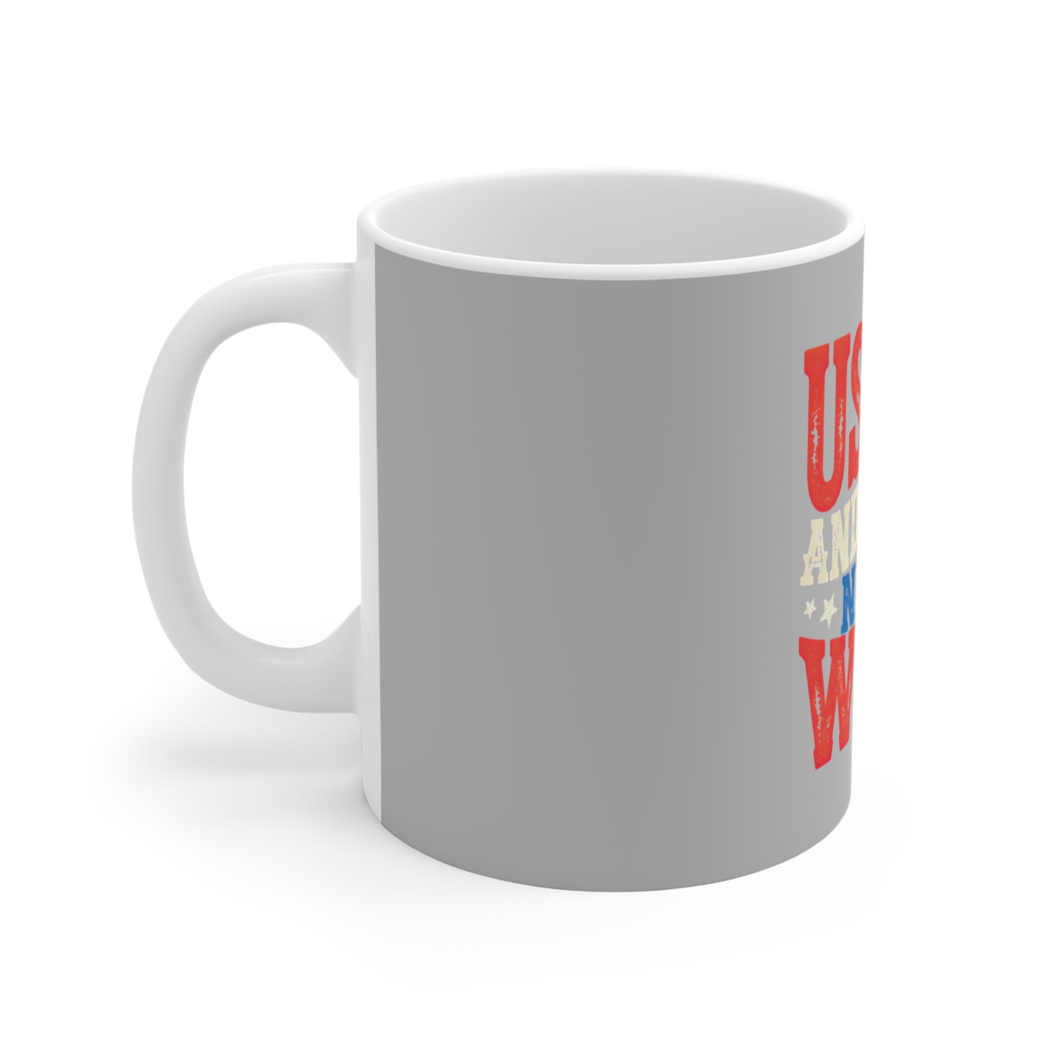 USA and Mom Needs Wine Coffee Mug by Printify