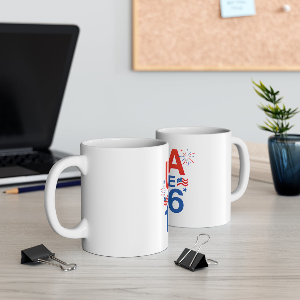 USA Since 1776 Coffee Mug by Printify