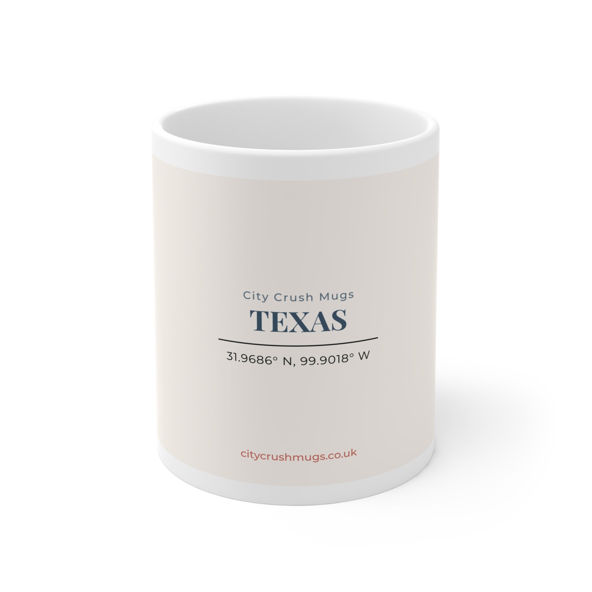 Texas Coordinates Coffee Mug by Printify