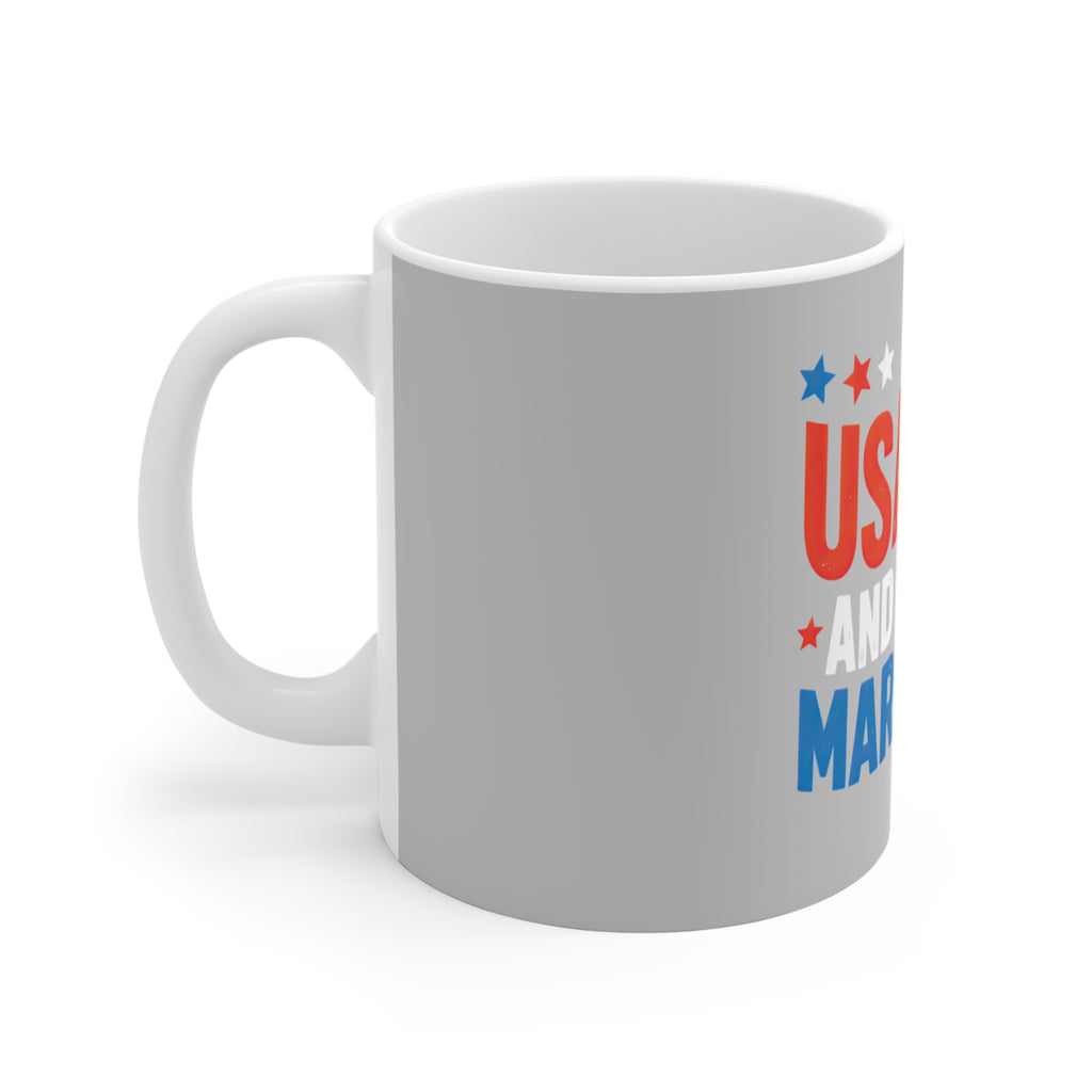 USA 250 and I Need a Margarita" Coffee Mug by Printify