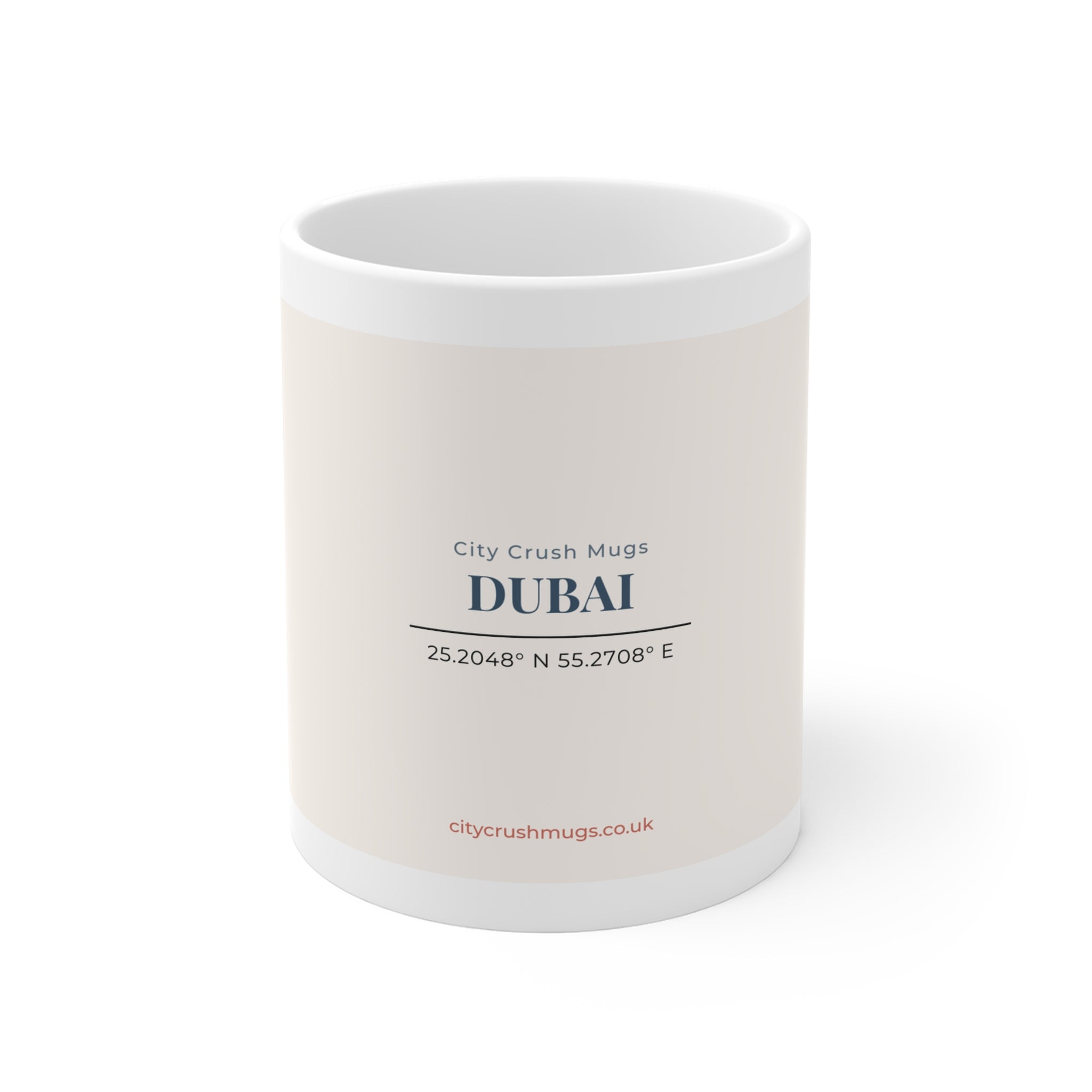 Dubai Coordinates Mug