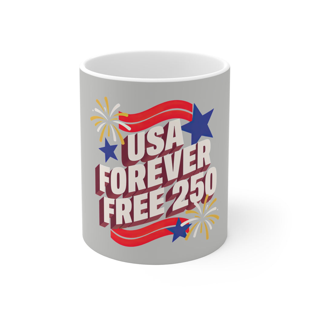 USA Forever Free 250 Mug by Printify