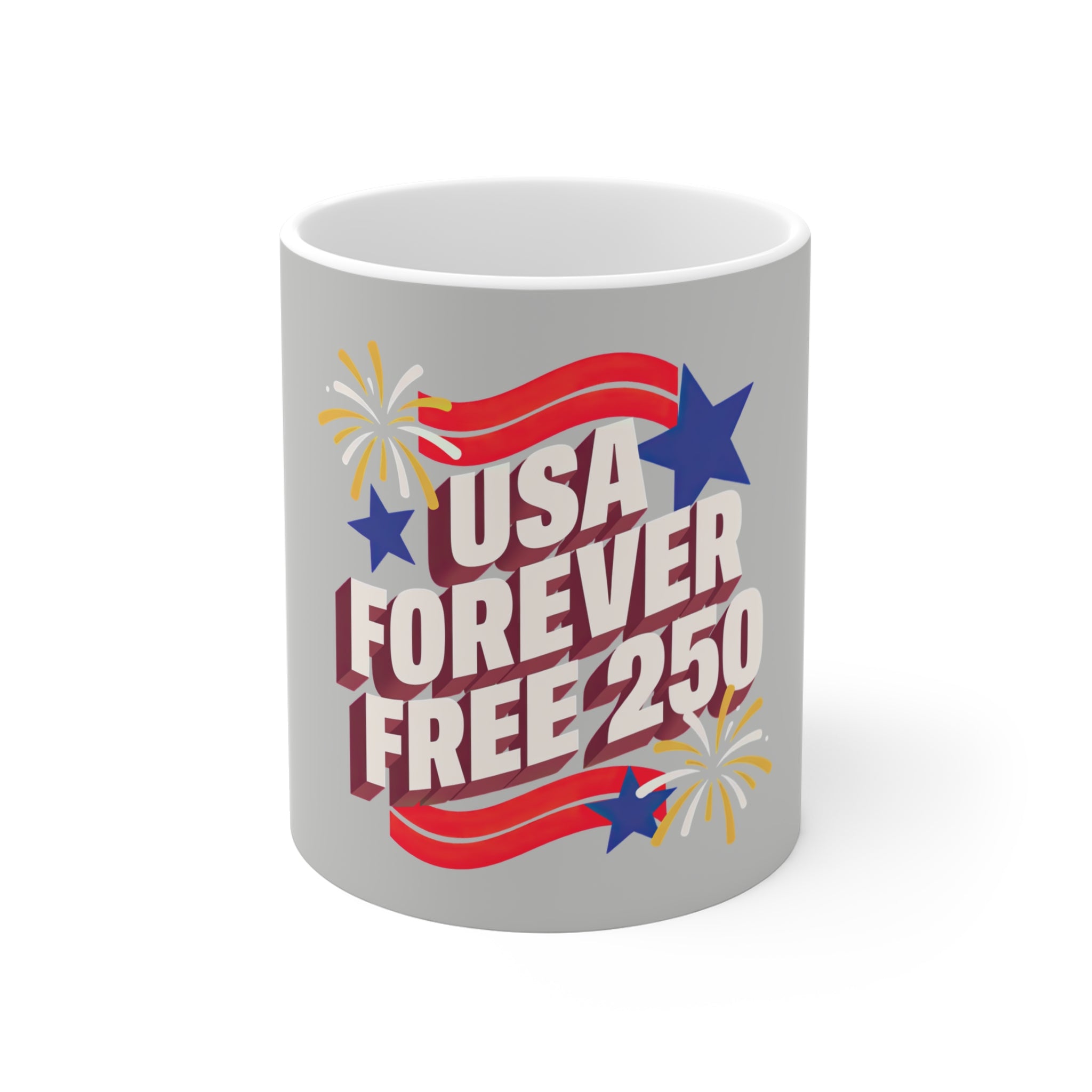 USA Forever Free 250 Mug by Printify