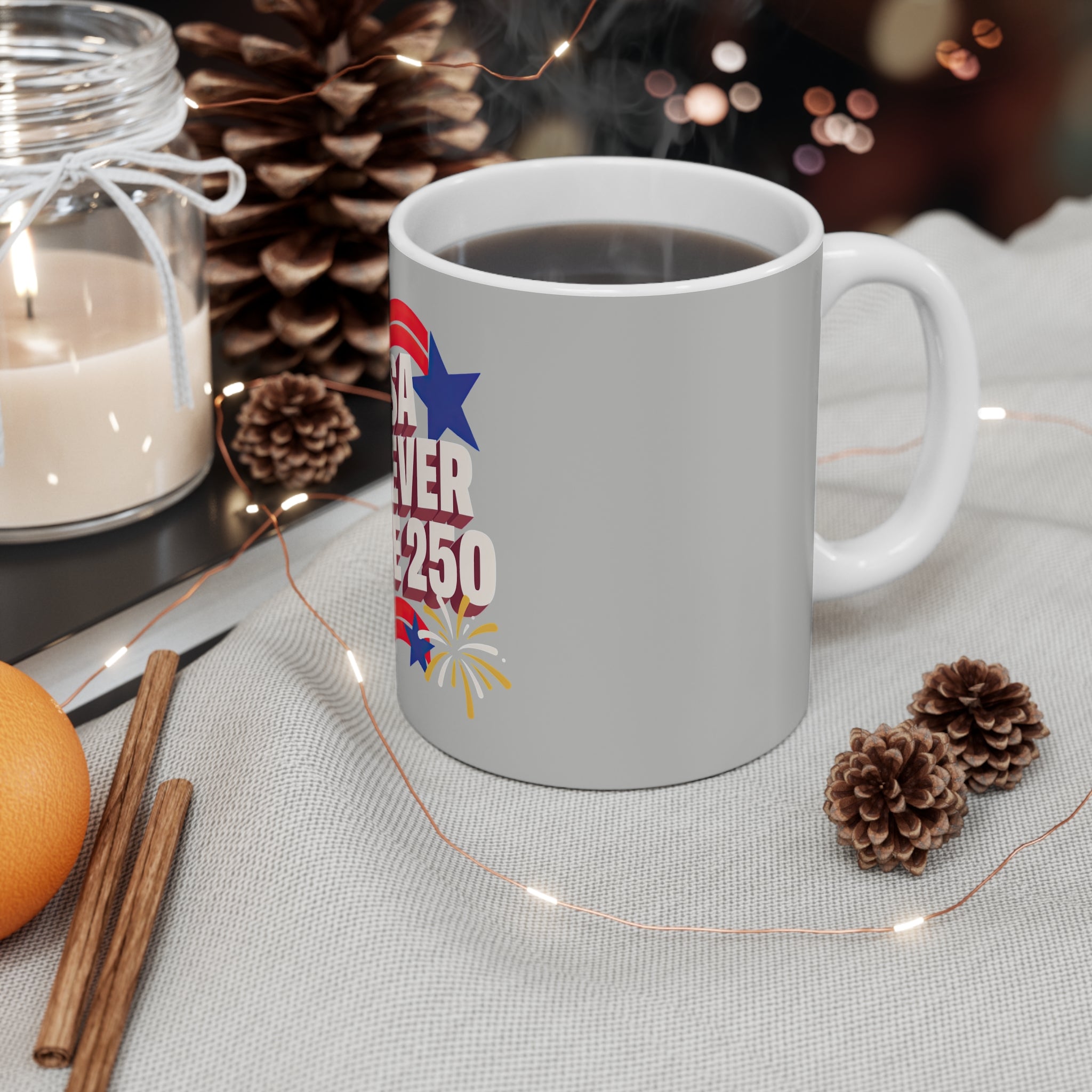 USA Forever Free 250 Mug by Printify