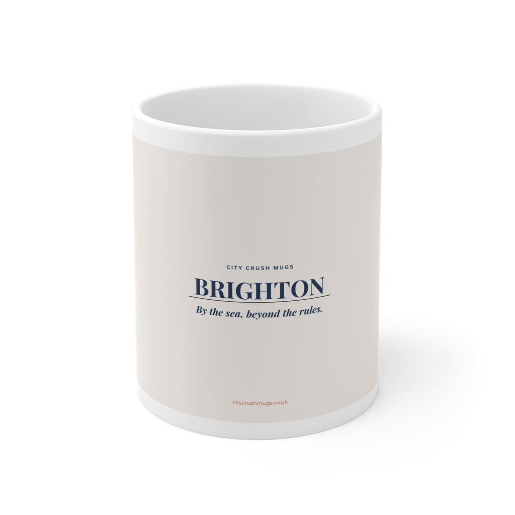 Brighton Slogan Mug - By The Sea